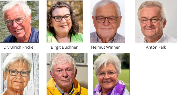 Dr. Ulrich Fricke     Birgit Büchner    Helmut Winner       Anton Falk